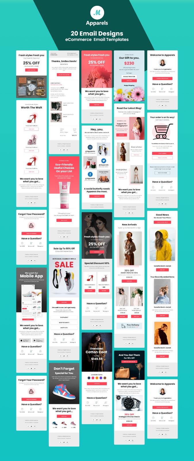 M Apparels Ecommerce Eamil Templates - 1